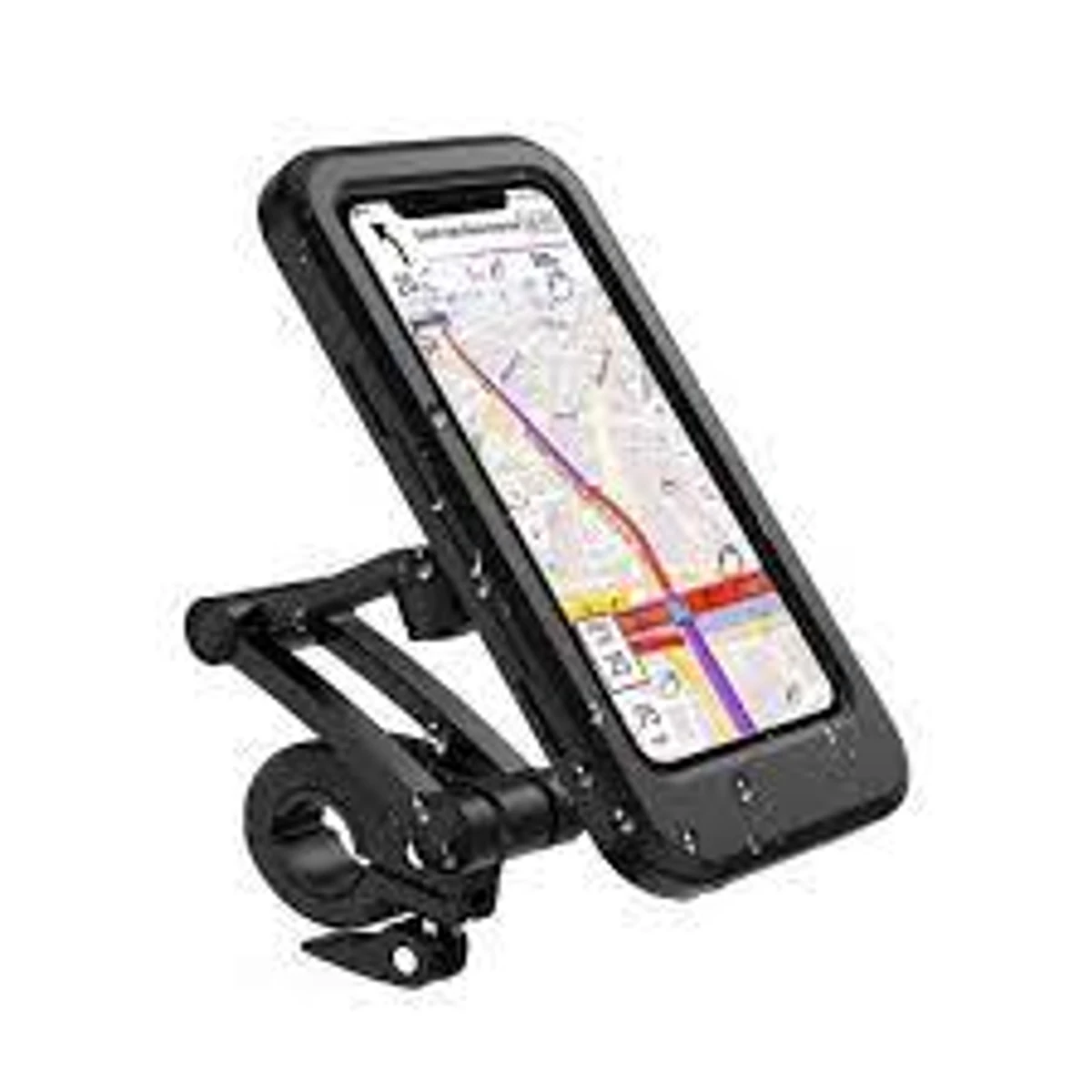 TS TANSHUOKJ Bike Phone Mount. Waterproof Bicycle Phone Holder Motorcycle Phone Mount with Touch Screen/360°