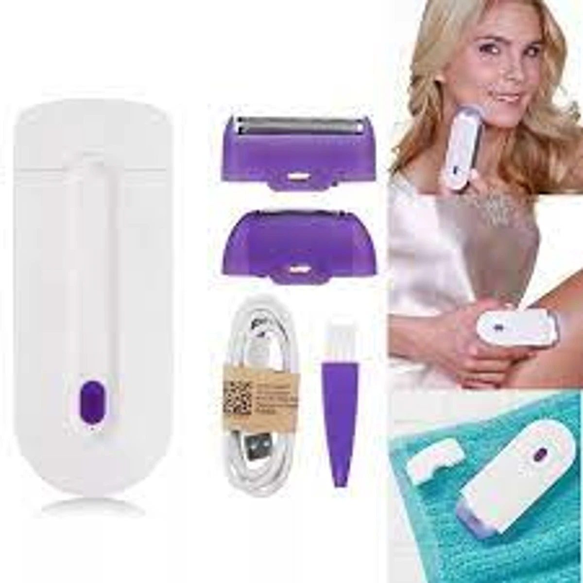 Ladies Hair Removal Device Ergonomic Design Painless Laser Hair