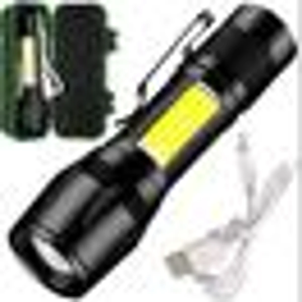 Geepas GP-535 Rechargeable Portable LED Flashlight (Zoom)