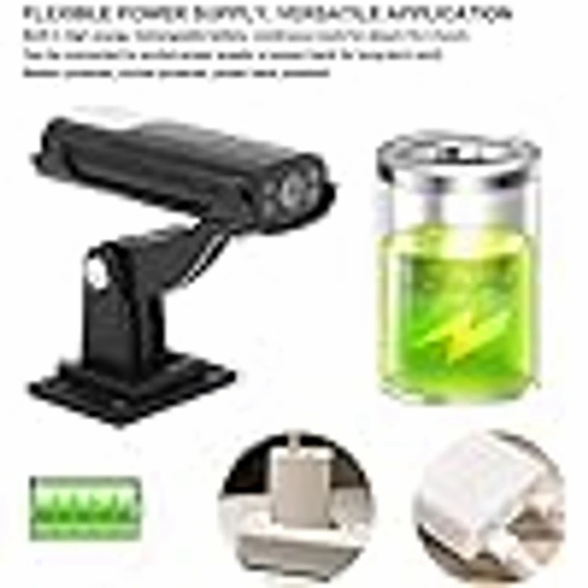 1080P Smart Camera, Card Storage Dual Arm Mode Infrared Night Motion Detection with Base for Store (UK Plug)